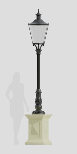 Trädgårds-/parkeringslykta B7/P på belysningsstolpe