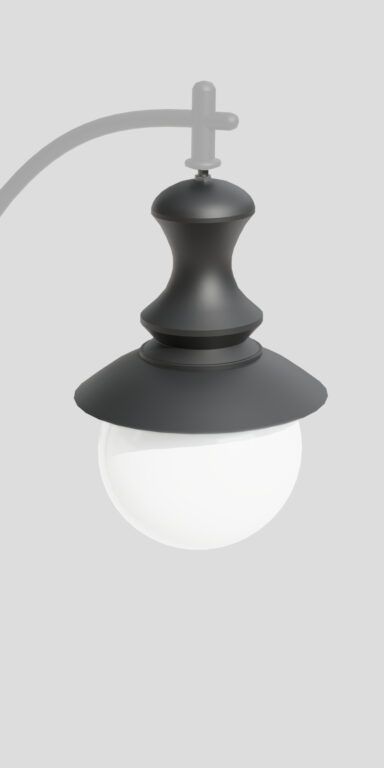 Classic 05 David-armatur, med vit skärm